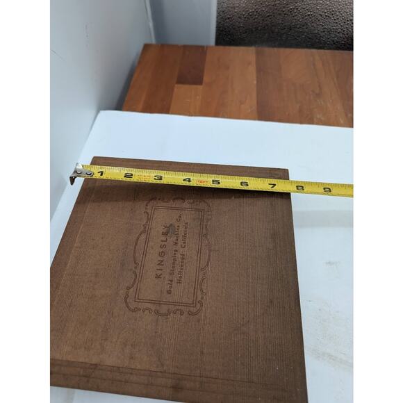 KINGSLEY hot FOIL Stamping Printer letters Typeset ROMAN lower case ,Wood Box - Picture 4 of 7